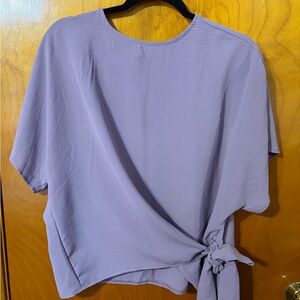 Lavender Tie-Front Women's Top